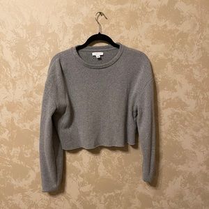Topshop cropped cotton sweater